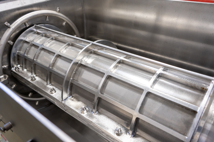 Inside photo of finisher screen