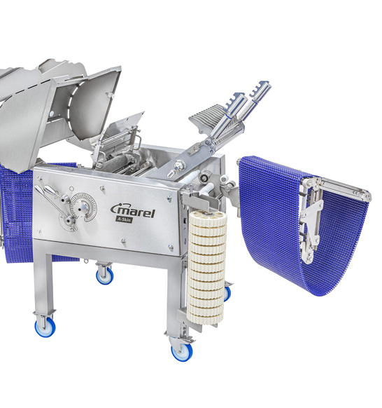 A Skin Skinning Machine Cleaning