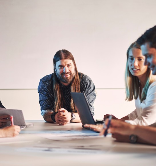 People at meeting table