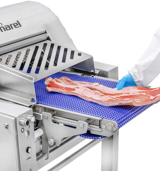 A Skin Skinning Machine Infeed